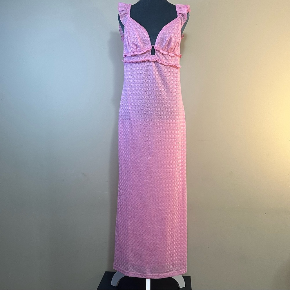 Showpo Roycie Frill Sleeve Midi Dress